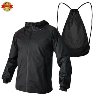 Áo khoác dù nhẹ 2 trong 1 chuyển đổi thành túi balo TTS BKD33 (có túi trong)