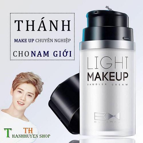 (Giá Hủy Diệt) Light Makeup Kem Makeup Nâng Tone Trang Điểm Che Khuyết Điểm 4in1 Thần Thánh Cho Nam Giới