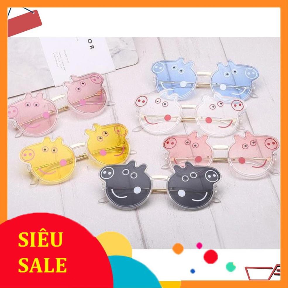 💖GIÁ SỈ💖 Kính râm cho bé hình heo dễ thương nhiều màu sắc tươi sáng, không lo bụi, không lo...