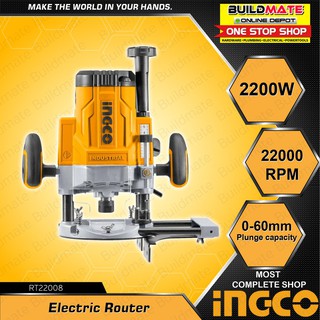 RT22008 12.7mm Máy phay gỗ 2200W Ingco [chính hãng]