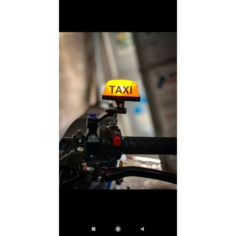 Đèn Taxi gắn chân gương xe máy (Loại xịn )