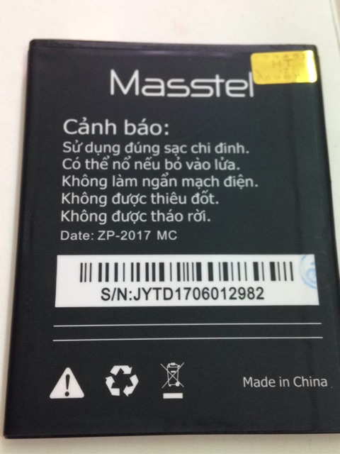 Pin masstel N506 chính hãng bảo hành 1 tháng  1 đổi 1