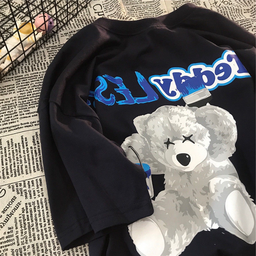 Áo Thun Ngắn Tay Form Rộng Phong Cách Nhật Bản Dành Cho Nữ