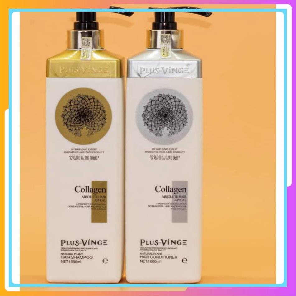 Cặp Dầu Gội Xả Collagen Vinge 1000ML | Hàng Chính Hãng|Freeship toàn quốc 𝕣𝕖 2