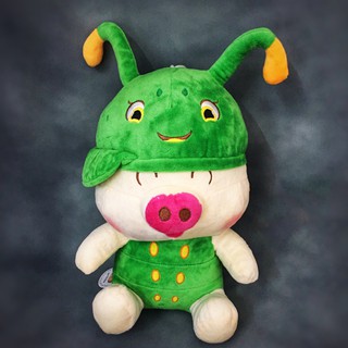 Gấu bông heo đội nón siêu cute (35cm) vải nhung cao cấp mềm mịn