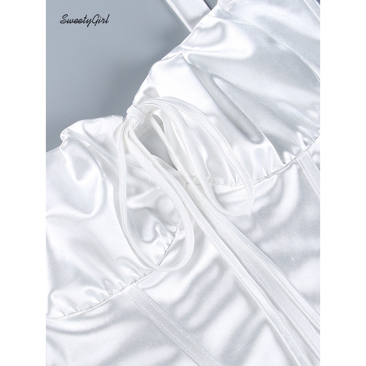 Áo Kiểu Cắt Thấp Eo Đính Nơ Quyến Rũ Dành Cho Nữ 2022