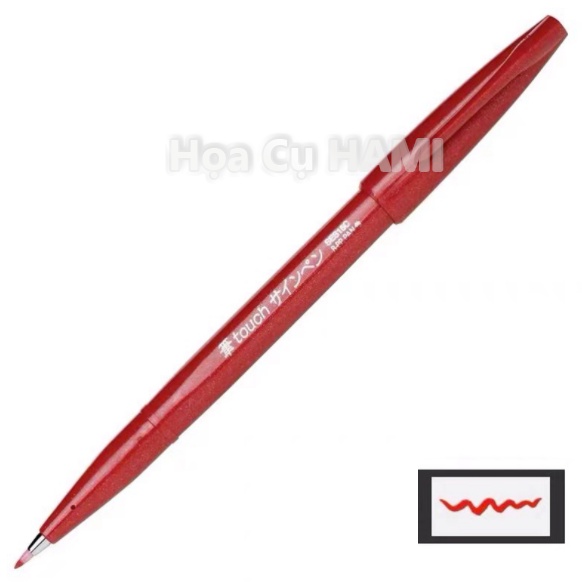 Bút viết thư pháp Pentel Fude Touch Brush Sign Pen 12 màu cơ bản