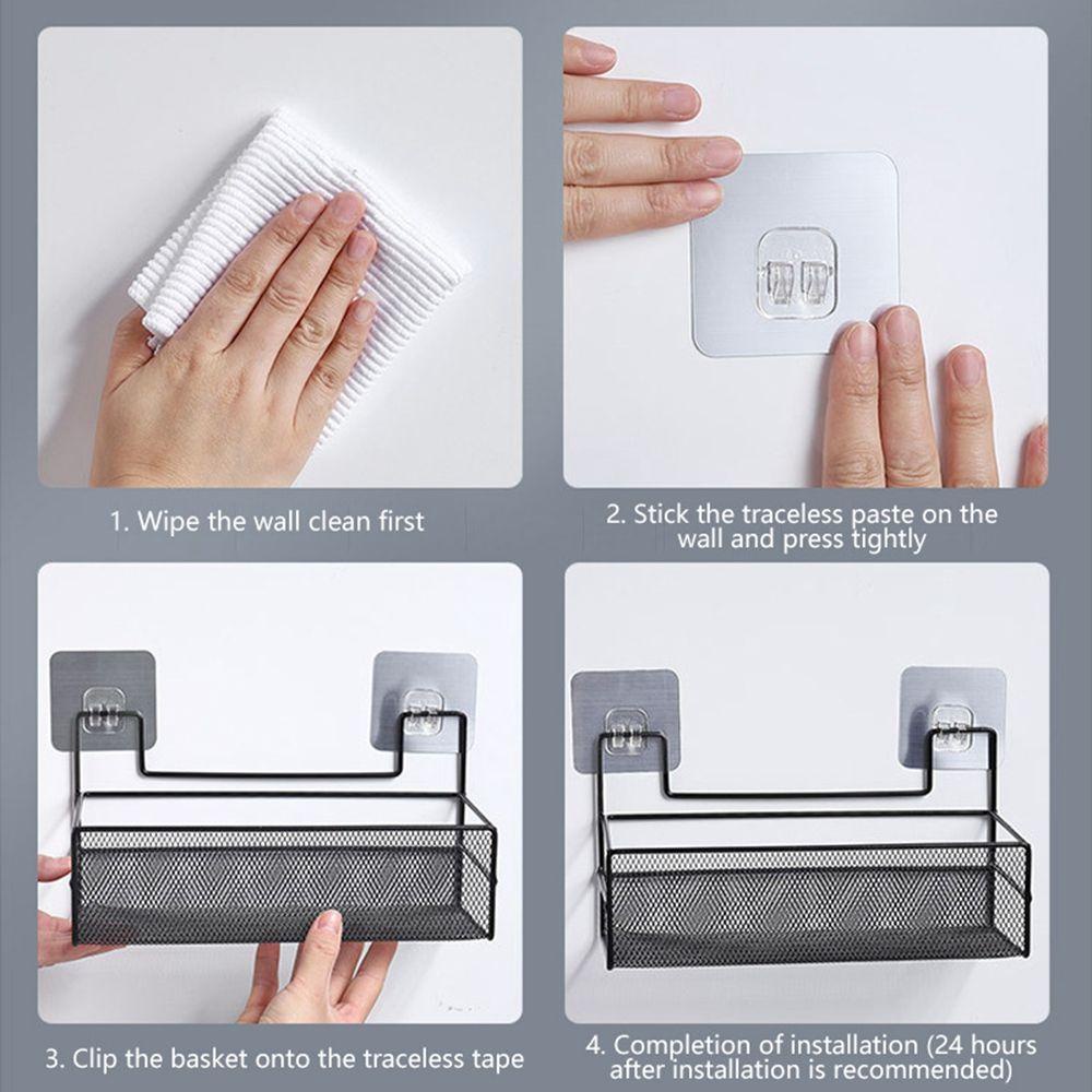 Kệ Lưới Đa Năng Không Cần Đục Lỗ Không Để Lại Dấu Vết Cho Nhà Bếp Nhà Tắm