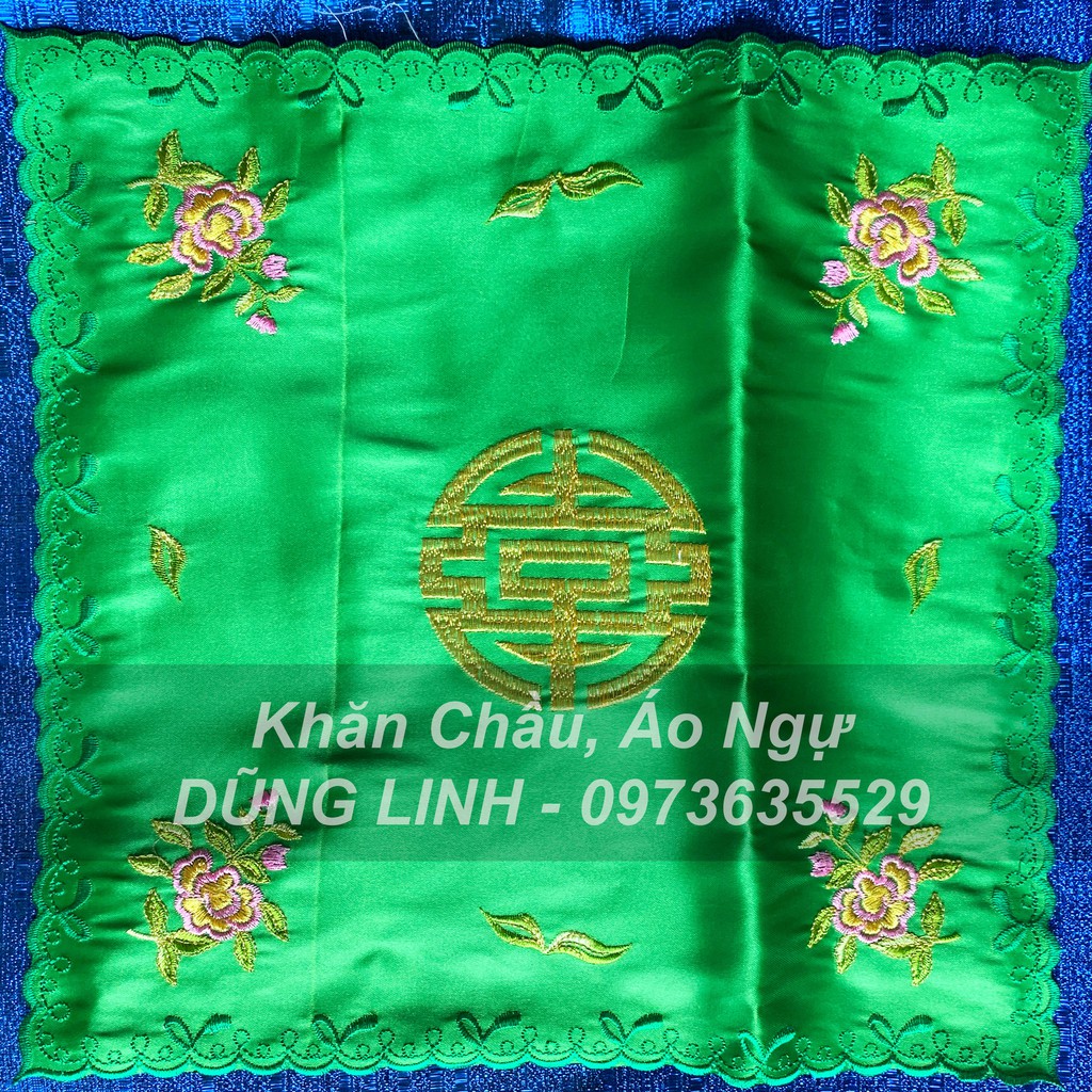 Khăn tay dâng trà hầu đồng, phụ kiện hầu khăn chầu áo ngự