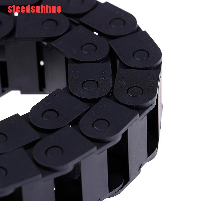 Dây xích kéo bằng nhựa màu đen 10x20mm cho máy phay CNC chất lượng