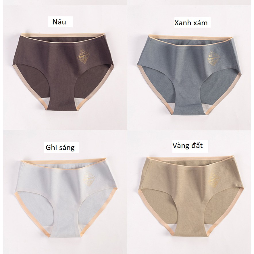 Quần Lót Cotton Kháng Khuẩn Không Đường May Chống Hằn Mới P096