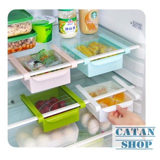 Combo 2 khay phụ, ngăn, khay kéo tủ lạnh nhựa, khay đựng đồ tiện dụng xinh xắn GD84-KTLNhua-2