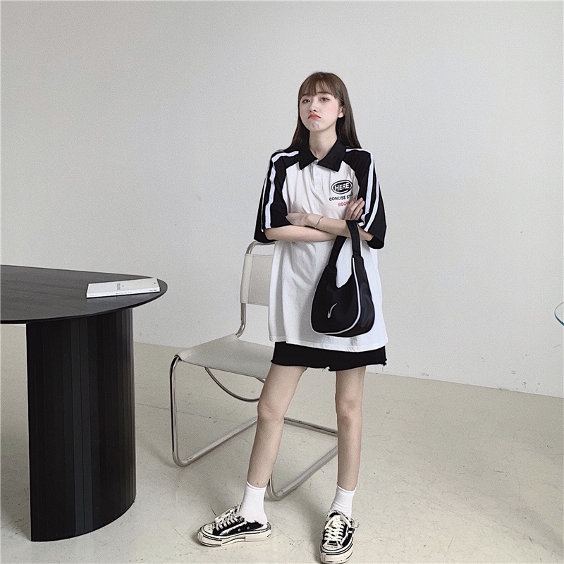 Áo Thun Polo Tay Ngắn Chất Liệu Cotton Màu Sắc Phong Cách Hàn Quốc Cho Nữ | BigBuy360 - bigbuy360.vn