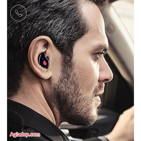 Tai nghe không dây Bluetooth 4.1 Havit (Âm thanh HiFi tuyệt hảo) của Agiadep (Màu đen)