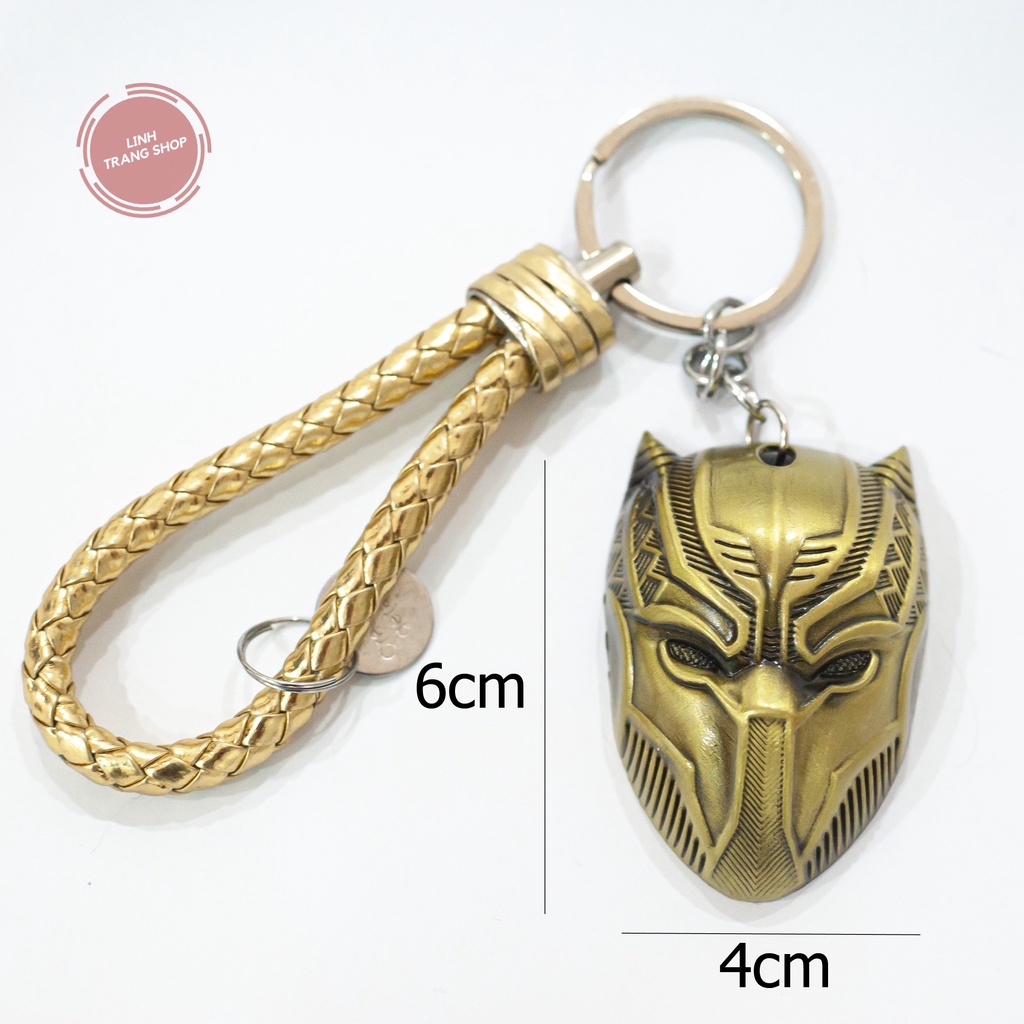 Móc chìa Khoá Hình Mặt Nạ Báo Đen, Móc Khoá Keychain Mặt Nạ Báo Đen Cá Tính