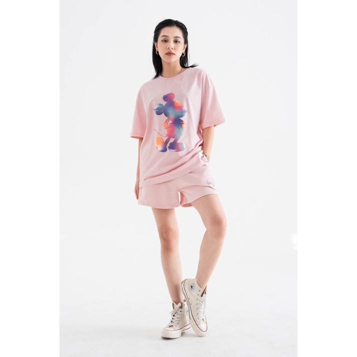 Áo Thun BOO Unisex Dáng Regular Vải Cotton Cao Cấp In Graphic Mickey BZL Họa Tiết Gradient