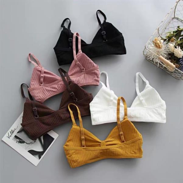 Áo Ngực Bra Nơ Xinh Có Mút Nâng Ngực Hàng Bán Shop Free size 40_58kg nha nàng tương đương size ngực 32-34-36