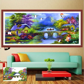 Tranh đính đá Gia đình hạnh phúc