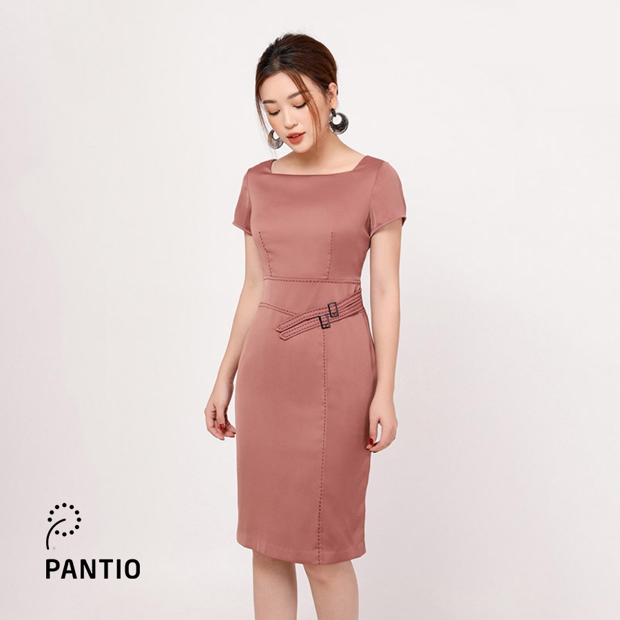 Đầm công sở ngắn tay dáng ôm nhẹ FDC72201 - PANTIO