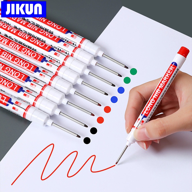 Set 4 Bút Lông Đánh Dấu Lỗ Sâu Đa Năng Màu Đỏ / Đen / Xanh Dương / Trắng Dành Cho Phòng Tắm