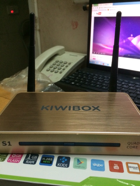 Android Tivi Box Kiwi S1 + Chuột ko dây