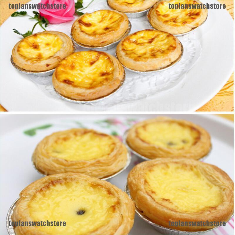 【COD•tope】50pcs Disposable Aluminum Foil Baking Cookie Muffin Cupcake Egg Tart