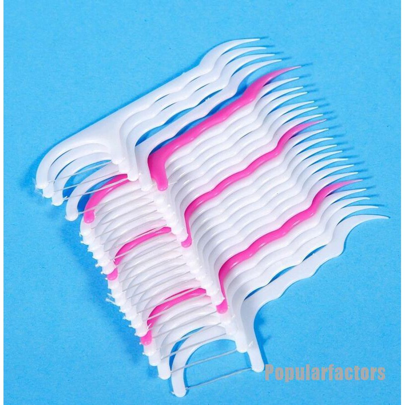 [Hàng mới về] Set 25 tăm chỉ nha khoa tiện lợi chất lượng cao