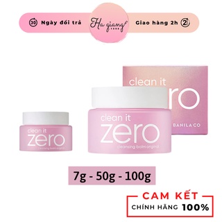 Sáp Tẩy Trang Zero Cleansing Balm Original Mini siêu sạch dùng được cho cả mắt môi