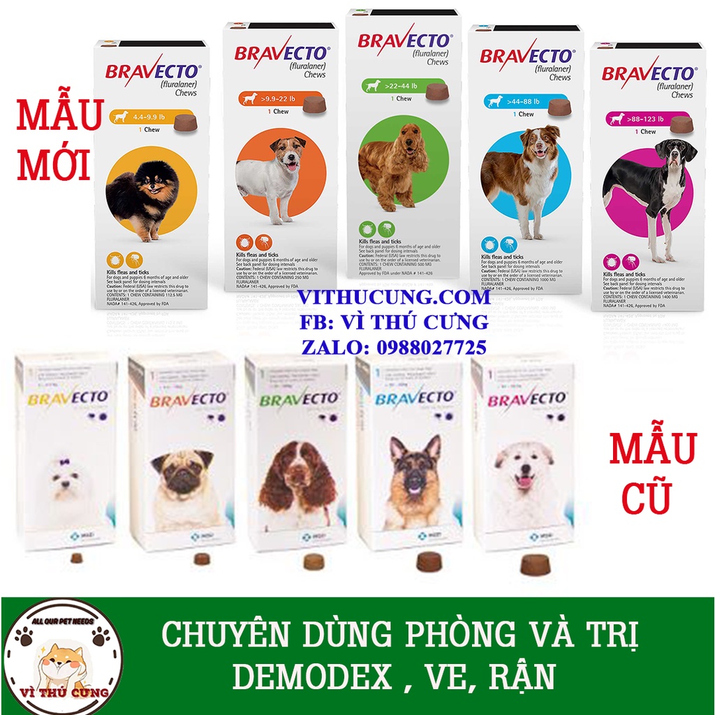 Viên Bravectocho chó