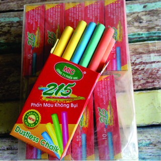 Phấn mic không bụi 10 viên trắng , màu