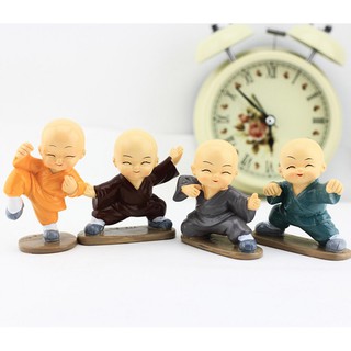 Tượng 04 Chú Tiểu Múa Võ