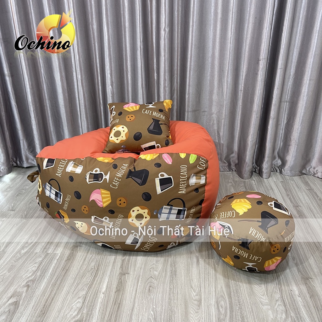 Ghế Hạt Xốp Thư Giãn, Ghế Lười Sofa Phong Cách Bắc Âu Gồm 3 Món Đã Kèm Hạt Xốp (Ảnh Thật)