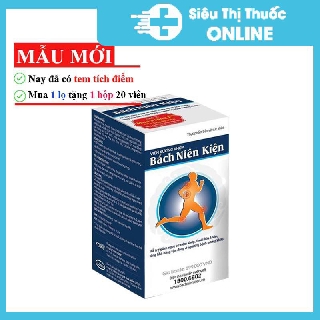 [ Chính hãng mua 1 tặng 1]  Bách Niên Kiện lọ 80 viên - Hỗ trợ giảm nguy cơ viêm khớp, thoái hóa khớp
