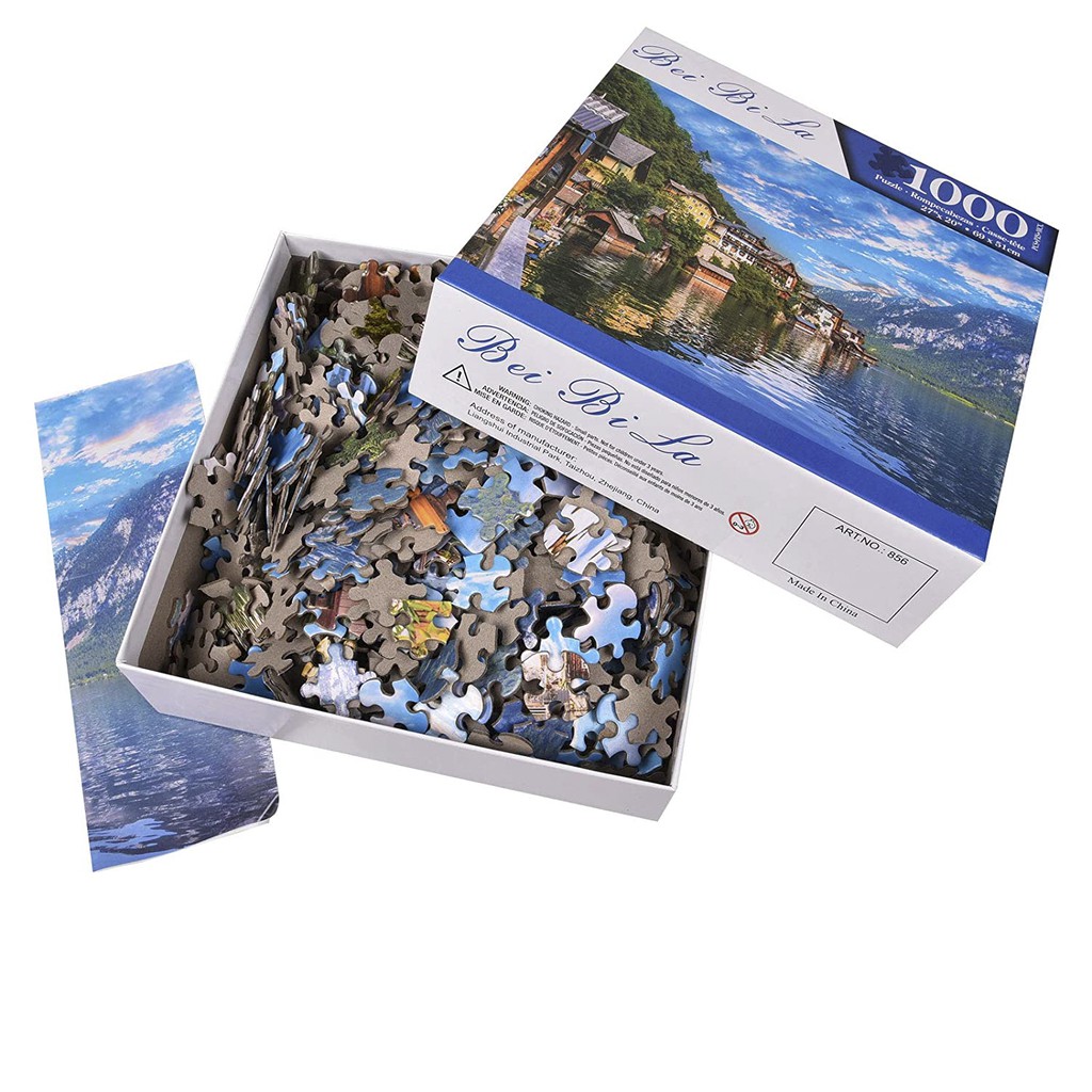 100 Mẫu Tranh Ghép Hình 1000 Miếng Màu Sắc Nét Mảnh Dày Người Lớn Jigsaw Puzzle Beibila