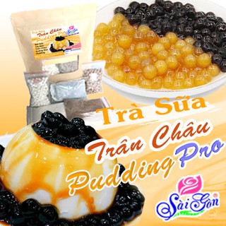 Set trà sữa trân châu pudding pro /1,15kg