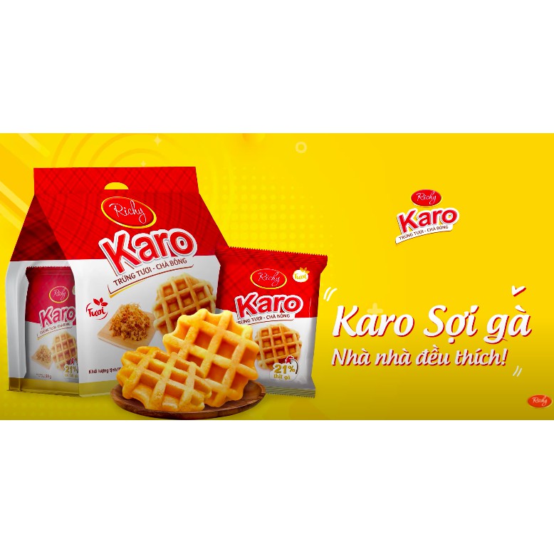 Bánh tươi Richy KARO set 6 bánh x 26g (Date luôn mới nhất)