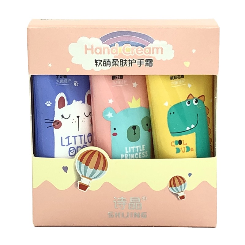 Hộp 3 Kem Dưỡng Trắng Da Tay SHIJING GẤU MÈO KHỦNG LONG - HÀNG MỚI VỀ