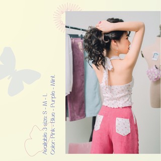 Set quần áo hồng Camie
