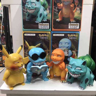 Mô hình Pikachu, Rùa Kini, rồng Charizard,  Ếch kì diệu sa ngã 15cm