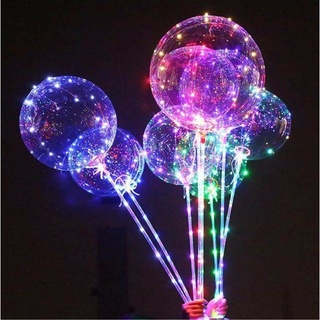 Bóng Bay GALAXY 3 Chế Độ Nháy SÁNG trong suốt kèm phụ kiện