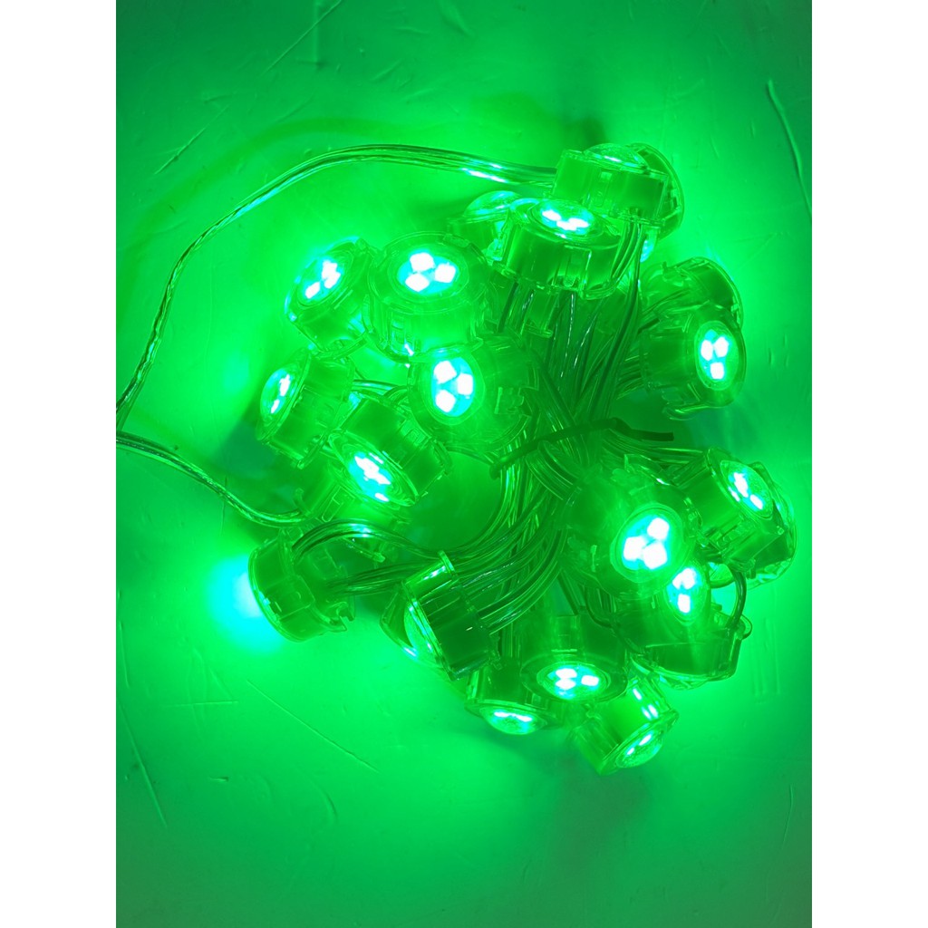 100 Bóng LED Đúc F20MM Full Màu 12V IC 1908