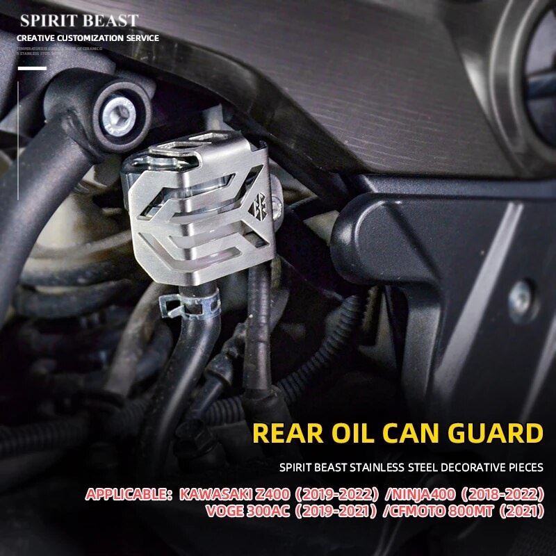 Ốp Bảo Vệ Bình Dầu Sau Spirit Beast L9 Cho Ninja400/Z400