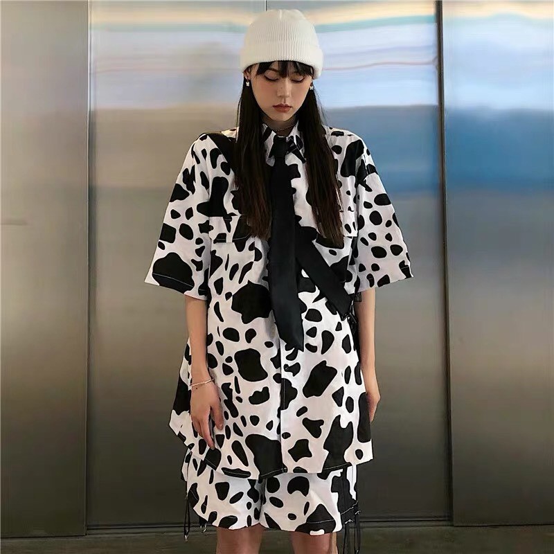 [Set] Đồ nữ 🦋 bò sữa gồm áo và chân váy đang hot hit mặc đi tập đi chơi cực xinh form thụng trẻ trung năng động BỘ ĐỒ 6 | BigBuy360 - bigbuy360.vn