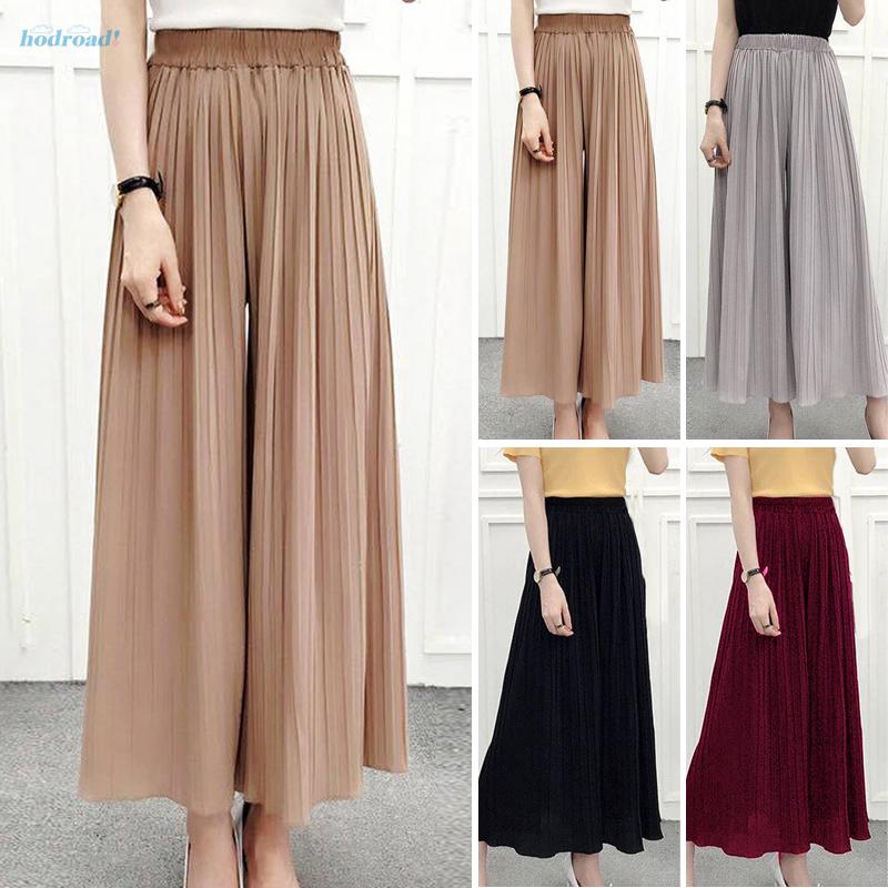 Quần xếp ly ống rộng lưng thun thời trang công sở | BigBuy360 - bigbuy360.vn