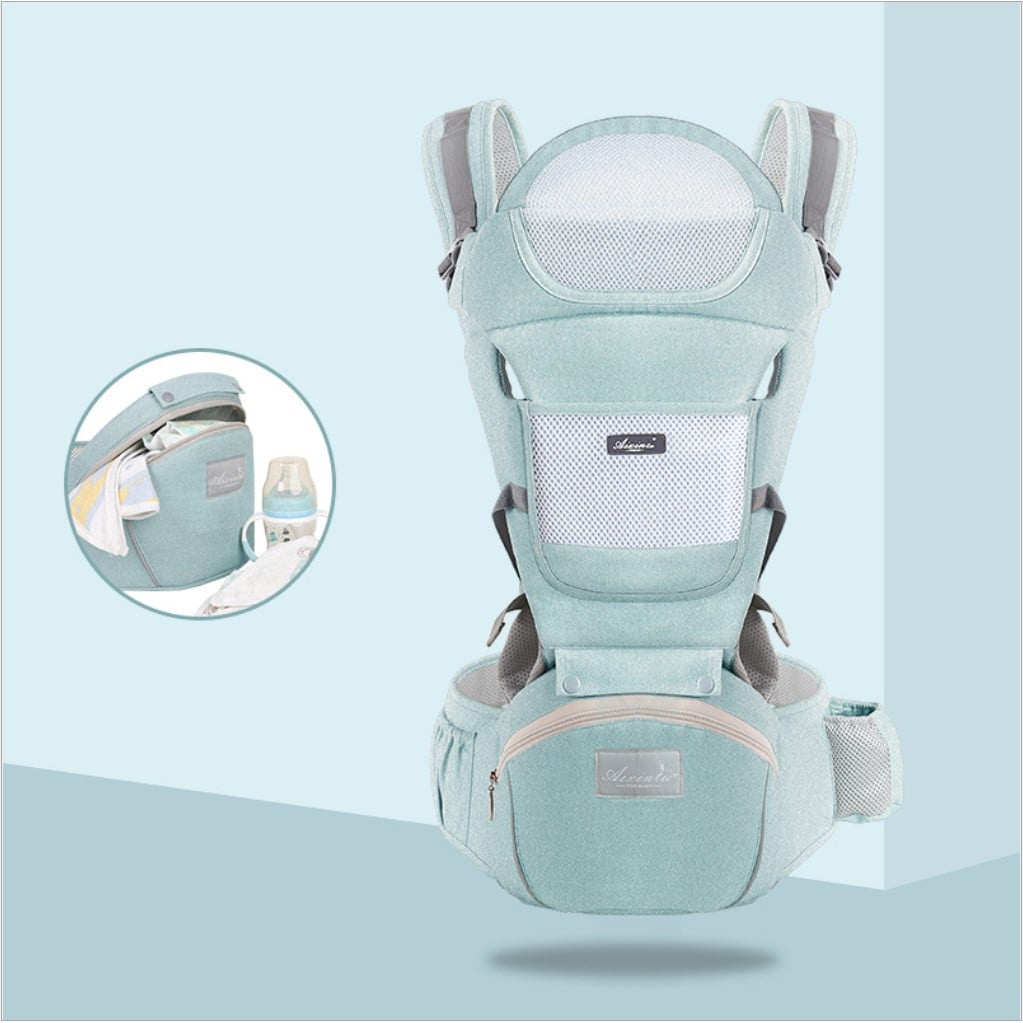 Địu axintu forbaby xanh 9 tư thế cho bé (Hàng bảo hành)