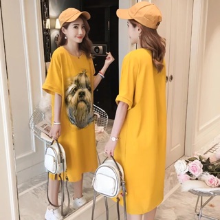 Váy xuông rộng vàng
