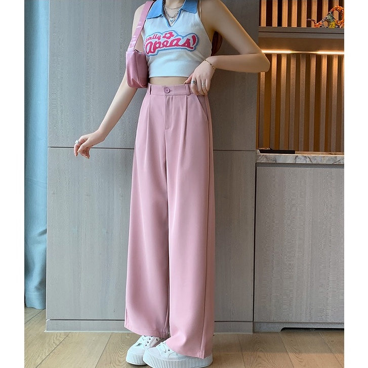 Quần short Ống Rộng Màu Hồng Thời Trang Cho Nữ