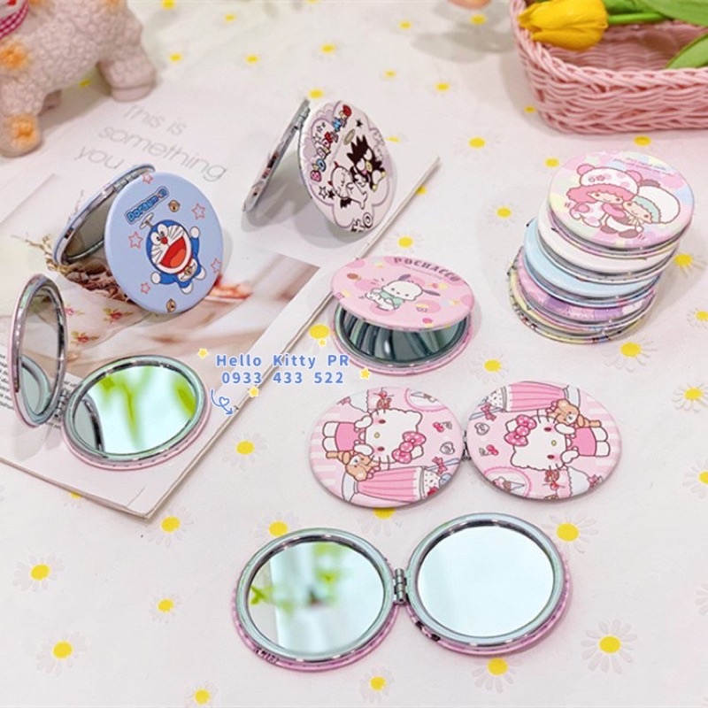 GƯƠNG 2 MẶT MINI BỎ TÚI HELLO KITTY