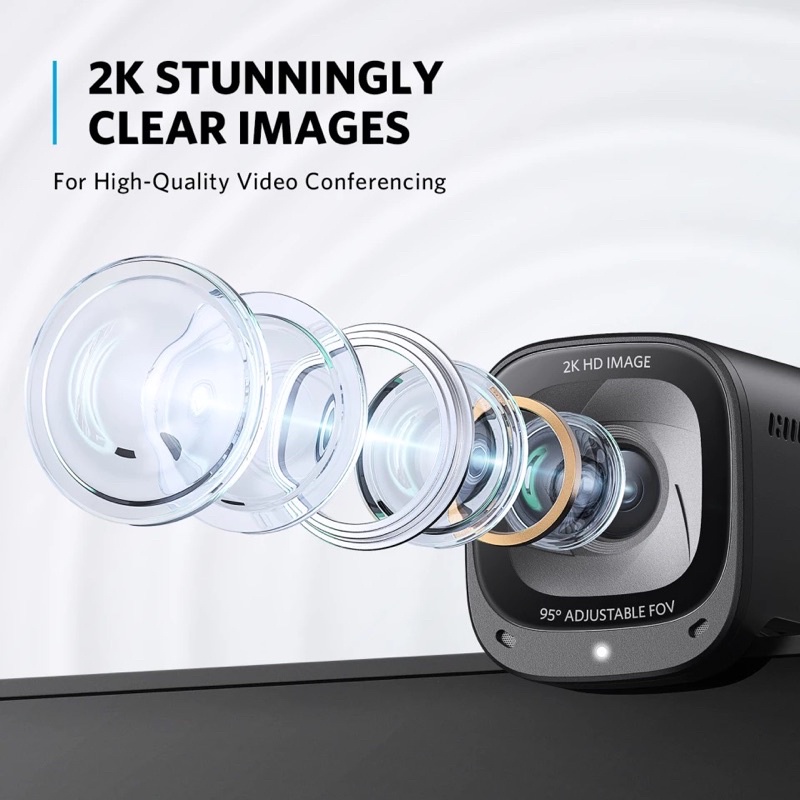 Webcam Anker PowerConf C200 phân giải 2K