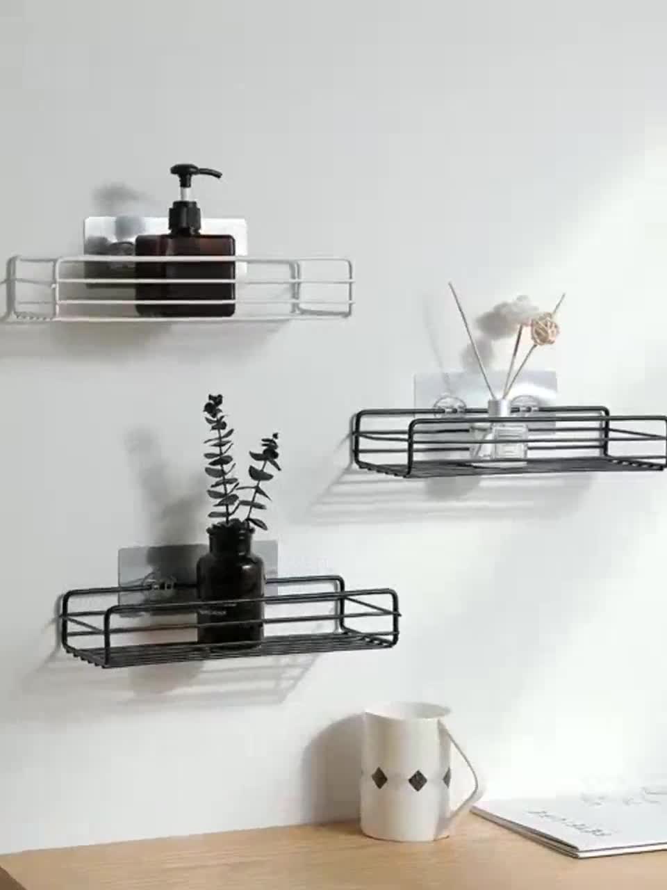 Kệ Chữ Nhật Nhà Tắm, Kệ Nhà Tắm  Dán Tướng, Tiện Lợi, Dễ Sử Dụng, Siêu Chắc Chắn RIN | BigBuy360 - bigbuy360.vn